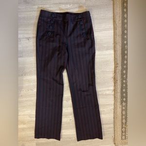 Loft Striped Nautical Straight Leg Marisa Trouser